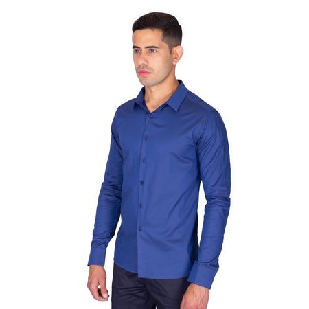Camisa manga larga, PERFECT FIT, satín confort