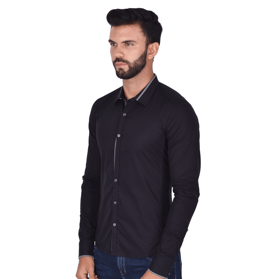 Camisa azul online noche