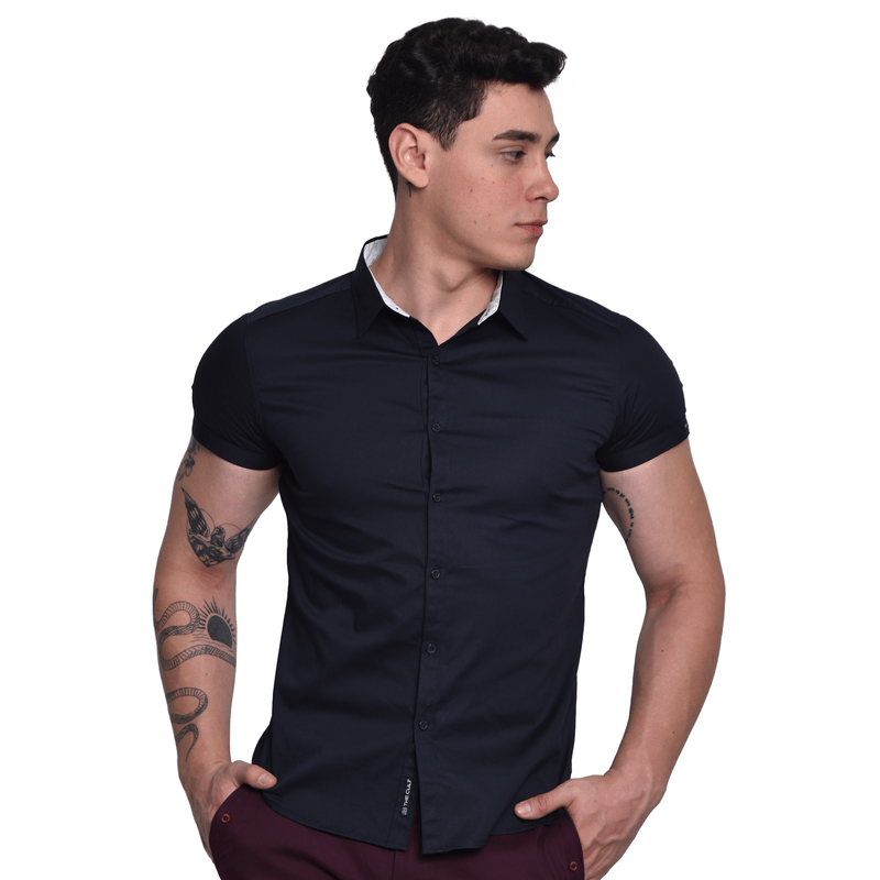 Camisa manga best sale corta elegante