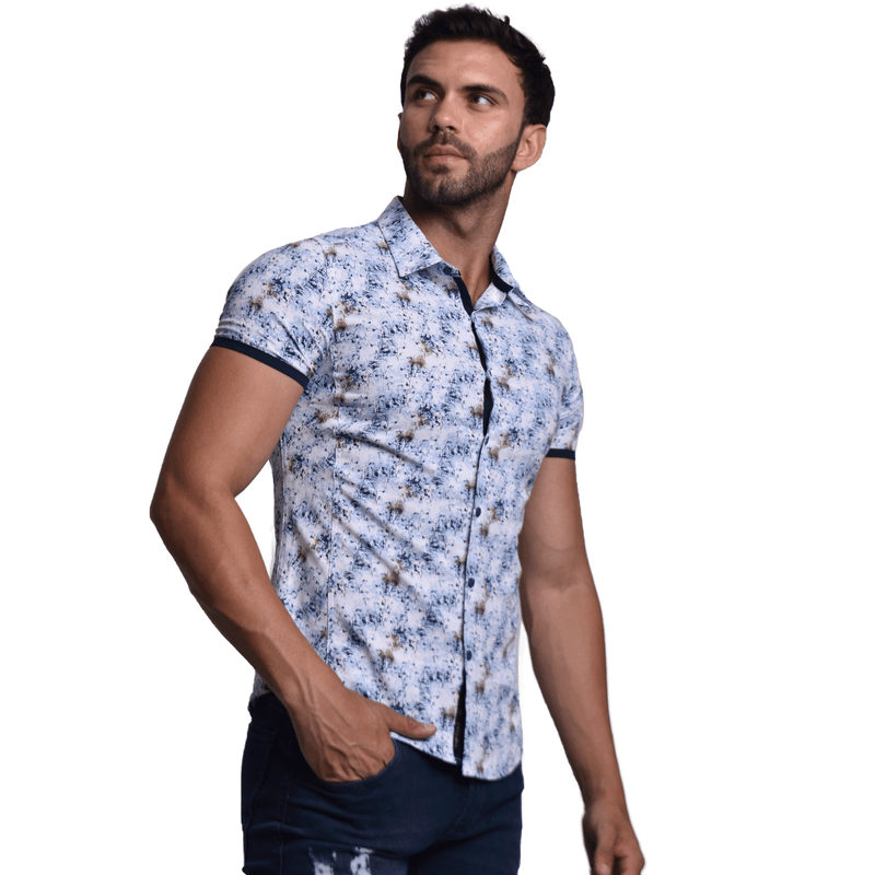 Camisa manga cheap corta slim fit