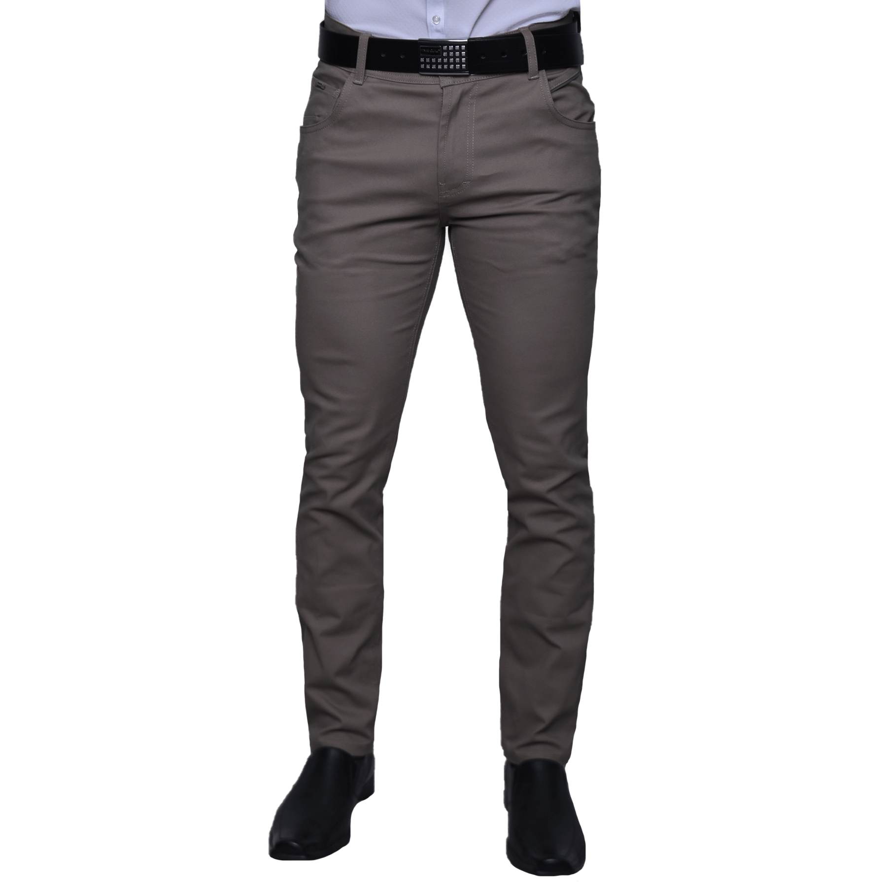 Pantalón Drill Caballero Slim Fit Plomo - 230329