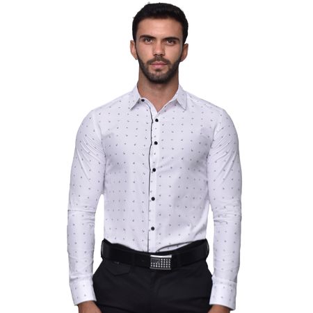 CAMISA MANGA LARGA PERFECT FIT - BLANE
