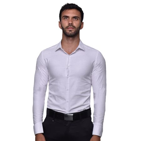 CAMISA MANGA LARGA PERFECT FIT - BLAZUL