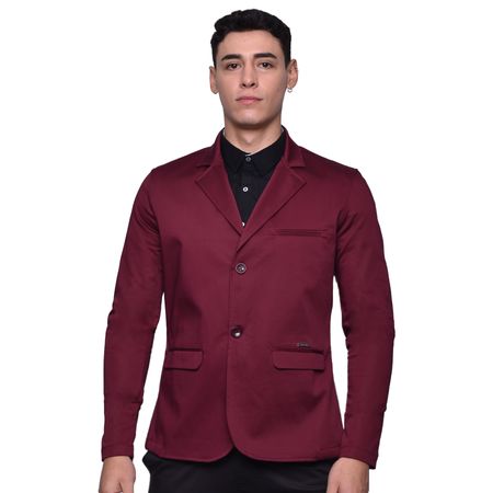 BLAZER SATINADO PERFECT FIT - BURGUNDY