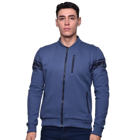 CHAQUETA BOMBER PERFECT FIT - ACERO