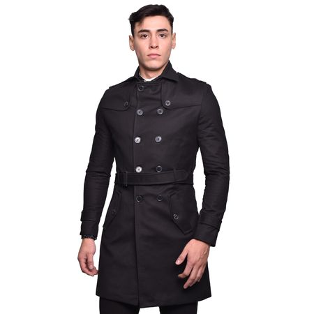 SACO CORTO SATINADO MATE - NEGRO