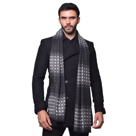 BUFANDA DISEÑO DEGRAGE - NEGRIS