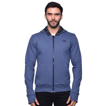 HOODIE CON CREMALLERA PERFECT FIT - ACERO