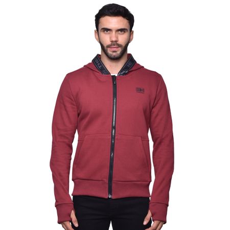HOODIE CON CREMALLERA PERFECT FIT - VINO