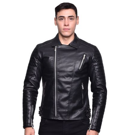 CASACA ESTILO BIKER EN ECOCUERO ECOLOGICO