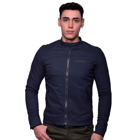 CASACA DRILL CONFORT EN CUELLO NERU - PLOMO