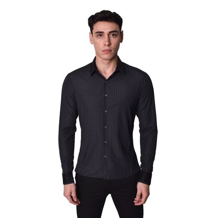 CAMISA MANGA LARGA PERFECT FIT - NEGRIS