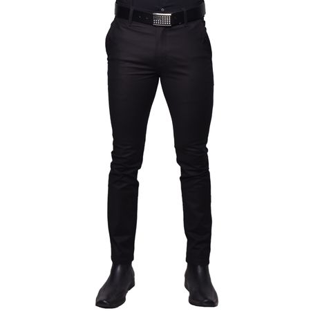 PANTALON SATINADO PERFECT FIT - NEGRO