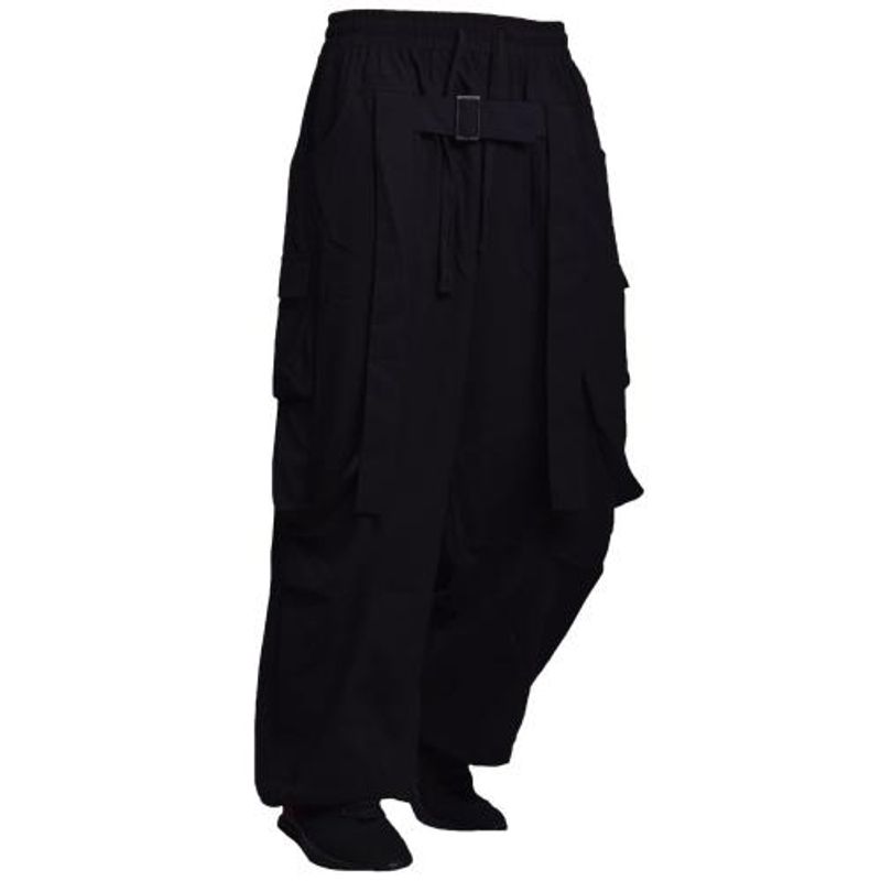 JOGGER OVERSIZE CON BOLSILLO CARGO NEGRO