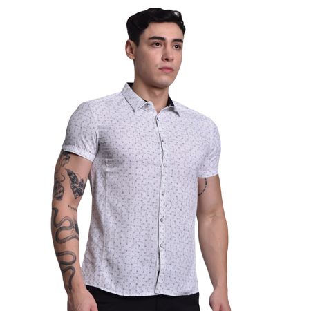 CAMISA MANGA CORTA PERFECT FIT - BLANE