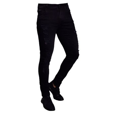 PANTALON DENIM CONFORT PITILLO - NEGRO