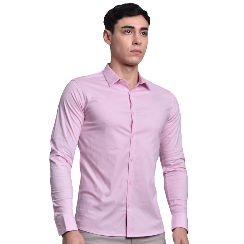 CAMISA MANGA LARGA PERFECT FIT ROSA