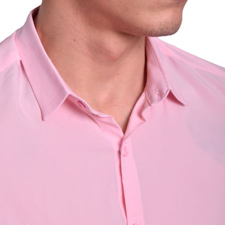 CAMISA MANGA CORTA PERFECT FIT - ROSA
