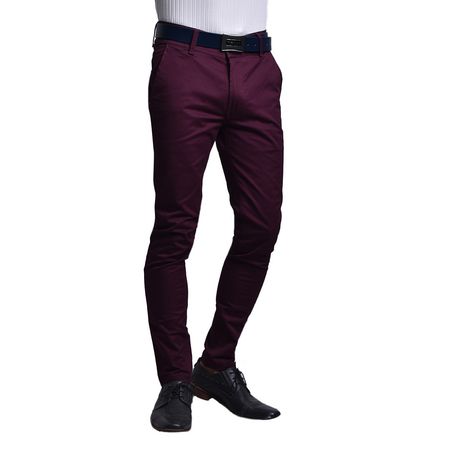 PANTALON DRILL CONFORT PITILLO - BURGUNDY