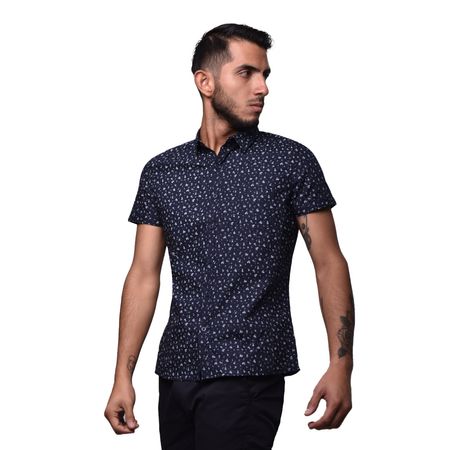 CAMISA MANGA CORTA PERFECT FIT - AZUL
