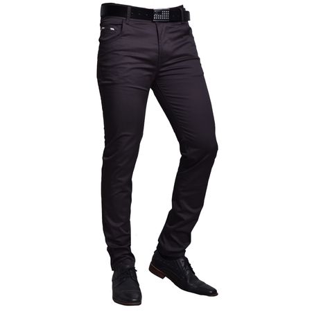 PANTALON DRILL CONFORT SEMIPITILLO - PLOMO