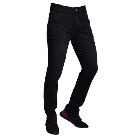 PANTALON DENIM CONFORT SEMIPITILLO - NEGRO