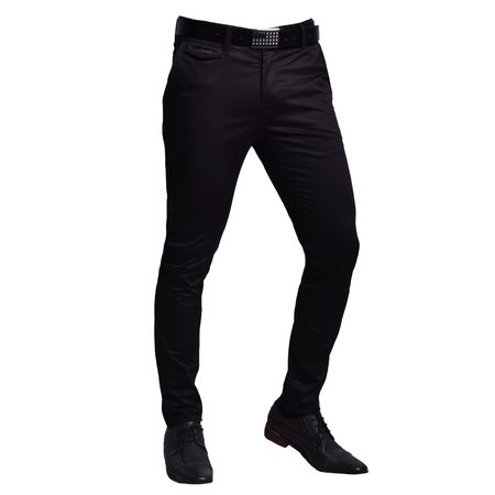 PANTALON SATIN CONFORT SEMIPITILLO - NEGRO