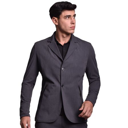 BLAZER TEJIDO ESPECIAL PERFECT FIT - PLOMO