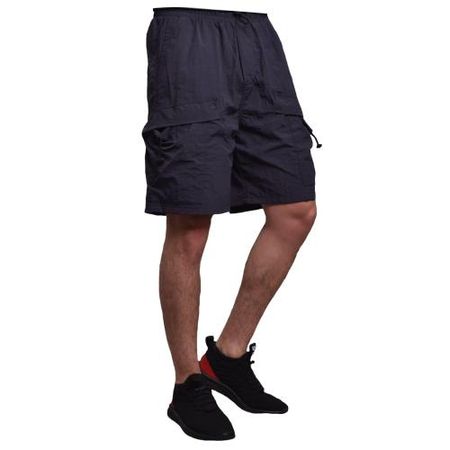 BERMUDA OVERSIZE CON BOLSILLO CARGO - PLOMO