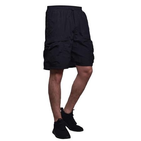 BERMUDA OVERSIZE CON BOLSILLO CARGO - NEGRO