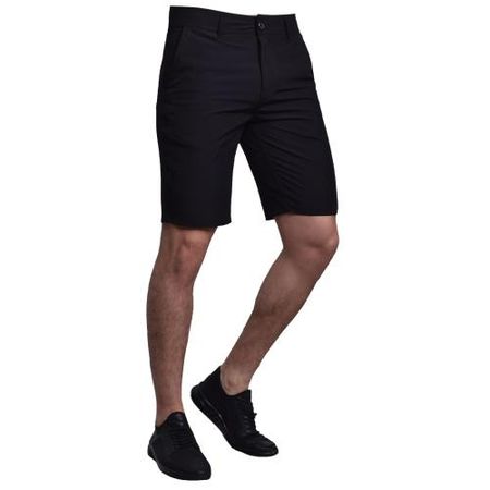 BERMUDA TEJIDO ESPECIAL BOLSILLO OJAL ENTALLE MEDIUM - NEGRO