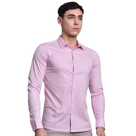 CAMISA MANGA LARGA PERFECT FIT - ROSA