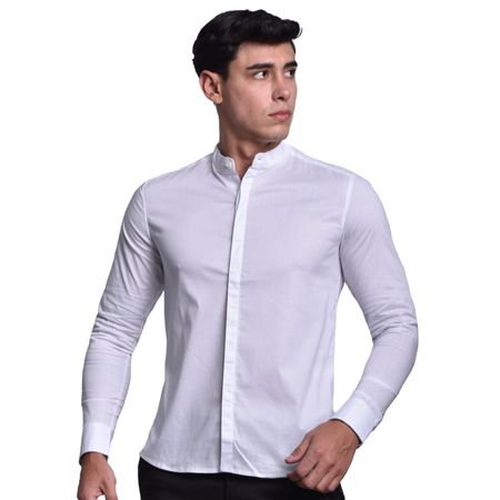 CAMISA MANGA LARGA PERFECT FIT - BLANCO