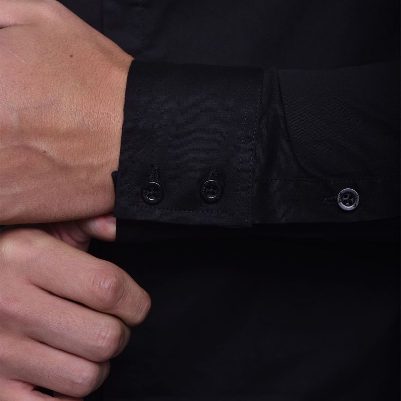 CAMISAMANGALARGAPERFECTFITNEGRO