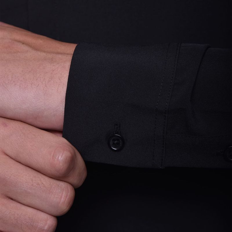 CAMISA-MANGA-LARGA-DOBLE-PECHERA-PERFECT-FIT---NEGRO