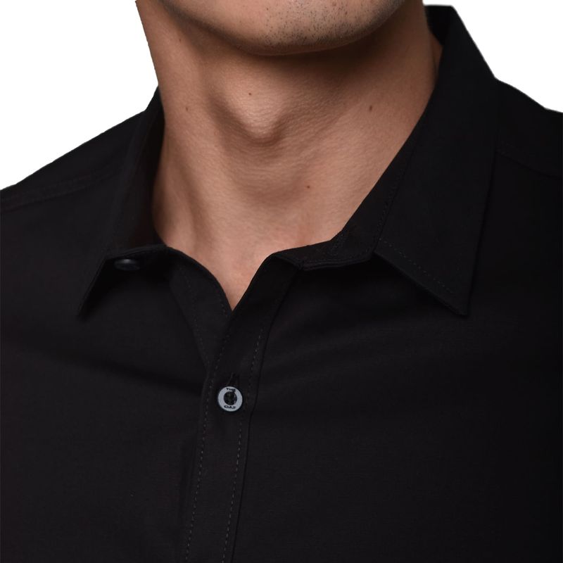 CAMISA-MANGA-CORTA-PERFECT-FIT---NEGRO