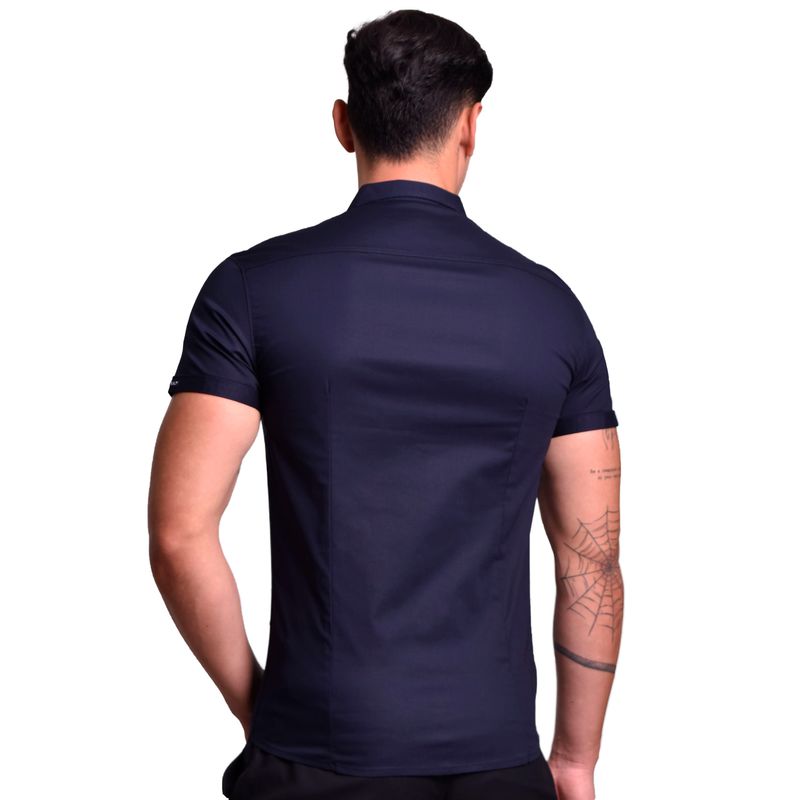 CAMISA-MANGA-CORTA-PERFECT-FIT---AZUL