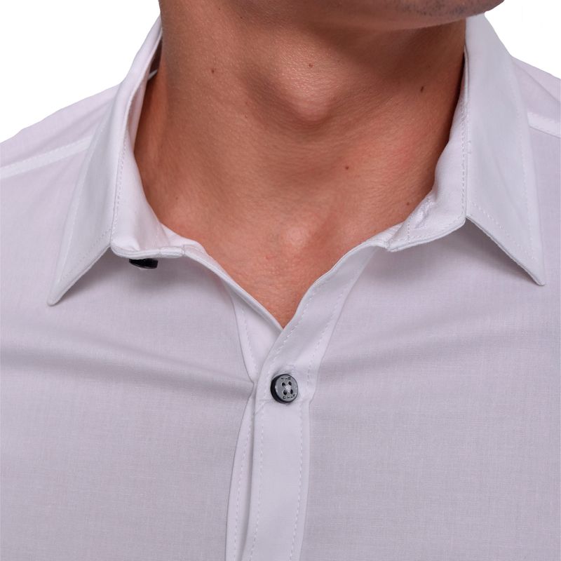 CAMISAMANGACORTAPERFECTFITBLANCO