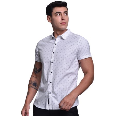 CAMISA MANGA CORTA PERFECT FIT - BLAZUL