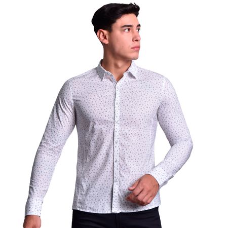 CAMISA MANGA LARGA PERFECT FIT - BLAZUL