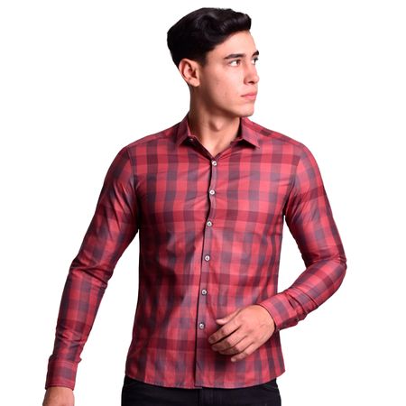 CAMISA CUADROS MANGA LARGA PERFECT FIT - NEROJ