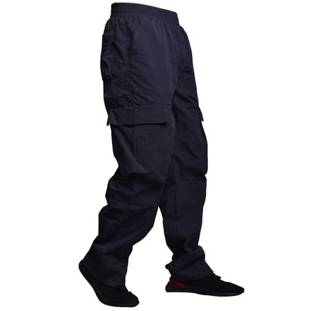 JOGGER OVERSIZE CON BOLSILLO CARGO - PLOMO