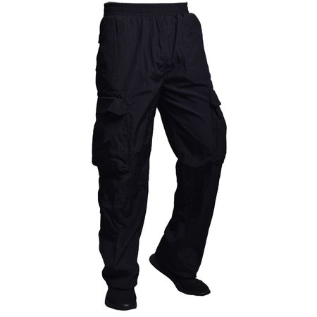 JOGGER OVERSIZE CON BOLSILLO CARGO - NEGRO