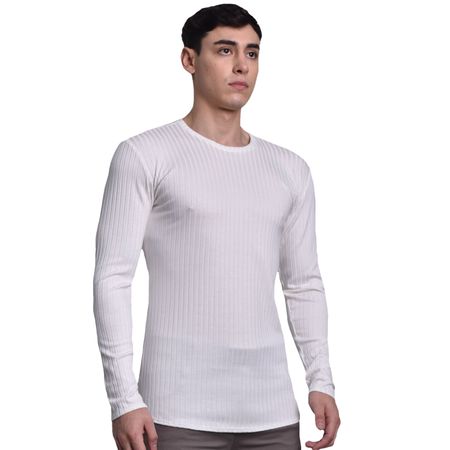 POLO CUELLO REDONOD MANGA LARGA - MARFIL