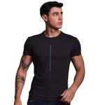 POLO CUELLO REDONDO MANGA CORTA - AZUL NOCHE