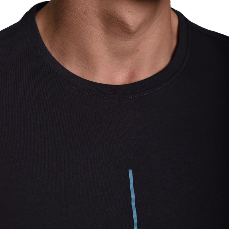 POLO CUELLO REDONDO MANGA CORTA - AZUL NOCHE