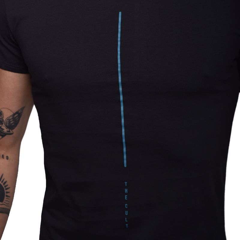 POLO CUELLO REDONDO MANGA CORTA - AZUL NOCHE