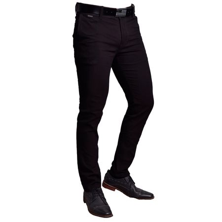 PANTALON SEMIPITILLO DRILL CONFORT - NEGRO