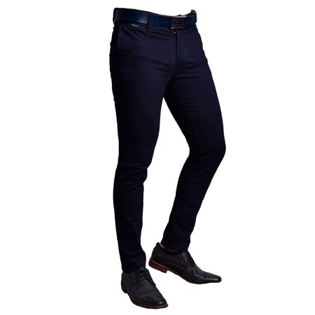 PANTALON SEMIPITILLO DRILL CONFORT - AZUL