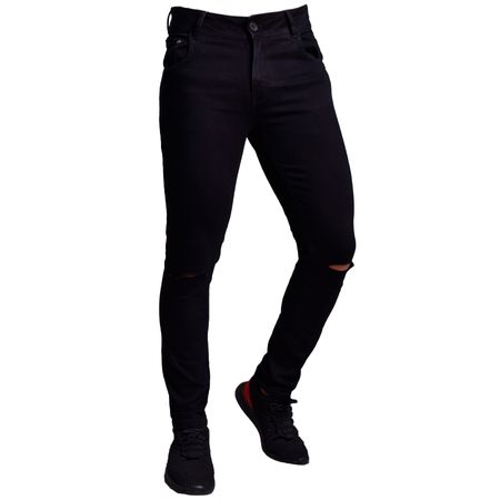 PANTALON DENIM CONFORT PITILLO - NEGRO